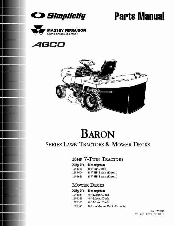Massey Ferguson L&G; Lawn Mower 1693583-page_pdf